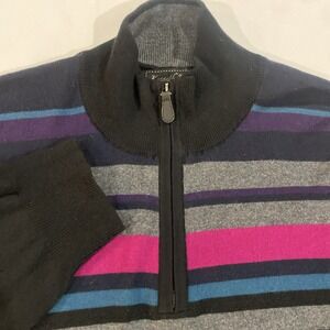 Kenneth Robert's Platinum 3/4 Zip Sweater Mens Size‎ Large